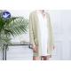 Drop Shoulder Womens Knit Cardigan Sweaters Long Sleeves V Neck With Pockets