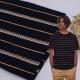 Soft Fashion Knit Striped Jacquard Fabric For Leisure Wear