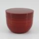 400g Red PET Body Scrub Jar Bowl Shape 500ml Plastic Jar