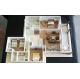 Residential Building Miniature Architectural Model Maker With Table Stand