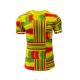Durable Africa Cup Player Version Jersey Permeable Orange Yellow White Color
