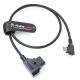 Alvin's Cables Dtap to Right Angle USB C Power Cable, 2ft Ultra Soft & Flexible Dtap to Type C Enhanced Power for Tilta Nucleus Nano II Wireless Lens Control Motors