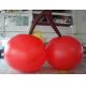 Red PVC 3m High Cherry Shaped Balloons For Trade Fair Display