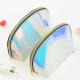 Transparent Iridescent Holographic TPU Toiletry Makeup Wash Bag