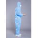 Antibacterial PP Non Woven 35g Disposable Work Coveralls