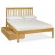 Commercial Walnut Solid Wood Bed Frame Space - Saving Comfortable Eco -  Friendly