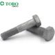 DIN960 DIN961 Metric Galvanized Strength M33 X 160Mm Hex Bolt And Nut