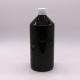 Dark Brown Translucent PET 1000ml Liquid Medicine Bottle with 28mm Tamper Proof Cap