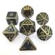 Dice set for DND or RPG dice Practical Plating Sharp colourful Metal