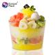 2019 popular disposable plastic fruit salad cup with FDA BPA FREE