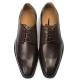 Brown Color Mens Leather Casual Shoes Low Heel Shoe Height Business Affairs Style