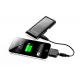 One Year Warranty ABS + Stainless Steel Solar Powered Mobile Phone Charger with 4 LED Lamp