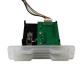 Half Insertion Magnetic Card Reader RS232 / TTL / USB Illumination Semi Transparent Bezel