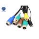 Rear View Camera Video Power Cable With 4 Pin Male To Female Aviation Connector