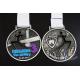 Running Marathon Riding Sports Metal Zinc Alloy Metal Award Medals Both 3D Side With Sublimated Ribbon