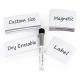 Custom Dry Erase White Board Magnetic Labels 3x1.2 Inch 3.5x1.5 Inch