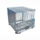 Collapsible Metal Wire Mesh Storage Cage Heavy Duty Foldable Steel Stackable Storage Bins