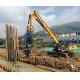 XCMG Wheel Type Excavator With Vibro Hammer For Driving 6 To 8 Meter Sheet Piles