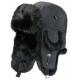Black / Khaki Mink Fur Wool Winter Hat For Keeping Warm / Protecting Head