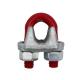 High Tensile Structure Hot DIP Galvanized Us Type Forged Wire Rope Clips with Red U Bolt