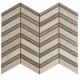Herringbone Marble Mosaic Tile Grey White Color With Wooden Grain