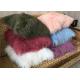 Real Tibetan Lambskin Colorful Furry Mongolian Sheep Fur Throw Pillows