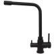 Black Color Stainless Steel 304/316 Material 3 Way Kitchen Purifier Faucets With Filter Tap For Home Using