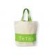 Custom Printed Fold Up Grocery Bag Recycled 30*25*10cm Natural Color