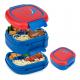 1400ml Plastic Bento Lunch Box Freezer Safe Double Layer For Kids Leakproof