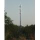 Telecom GSM Antenna Steel Monopole Tower With Galvanized