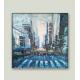 Palette Knife Cityscape Streetscape Oil Paintings Modern Canvas Art For Home Decoration