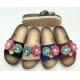 Fashion Bling Rhinestone Summer Slippers for Women Fabric Outdoor Flat Sandals