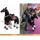 Amusement Park Toy Ride on Horses for Adult that Walk without Electricity, Mechanical Pony