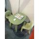 Roto Molded Furniture Plastic Learning Table And Chair Support Blasting Polishing Customized