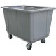 Body PE Meterial Hotel Laundry Cart With 4pcs 5 Casters 2 Swivel 2 Rigid