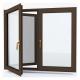 Double Glazed Aluminum Casement Glass Windows with Level 6 Water Tightness