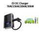 3G 4G Touchable Screen 30kw Wall Mounted Electric Car Charger 40KG