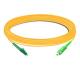 7m (23ft) Simplex OS2 Single Mode LC APC to SC APC PVC (OFNR) Fiber Optic Cable