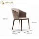 Restaurant Dinning Chair, Hotel Dinning Chair, Lobby Chair, PU Leather Upholstery, Solid Wood Legs