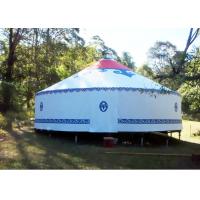 Traditional Mongolian Canvas Yurt Tent , Easy To Assemble Mongolian Style Tents