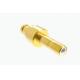 Straight Type Gold Plated SSMB Male RF Connector For SFF-50-1 Cable