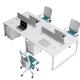 Customized Shape Desk Workstations Open Employee Desk and Chair Sets for Your Office