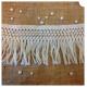 Fashion design ODM cotton fringe trimming with knotted tassels for table cloth decoration