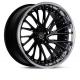 Staggered Aluminum Alloy Forged Matte Black Rims 3 Piece Polished