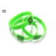 Two - Dimension Code Green Custom Rubber Band Bracelet For Enter Ticker