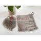 Round Square Type Wire Mesh Stainless Steel Chainmail Scrubber