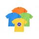 Summer Silk Screen Printed T - Shirts / O Neck Cotton Colorful Casual T Shirts