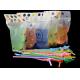 Stand Up Reclosable Zipper Clear Drink Pouches Bags with Plastic Straw, 8mil Hand-held Drinking Bags 15 Bottom Gusset