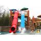 High Speed Pipe Water Slide Combination Fiberglass Slides For Water Theme Park