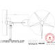 Modern Wind Turbine Generator System 1000W 24V 48V With Reliable And Stable